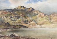 LOUGH AT THE FOOT OF THE MOUNTAINS by Wycliffe Egginton RI RCA at Ross's Online Art Auctions