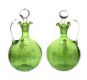 PAIR OF VICTORIAN GLASS DECANTERS & STOPPERS at Ross's Online Art Auctions