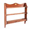 INLAID MAHOGANY WALL MOUNTED BOOKCASE at Ross's Online Art Auctions