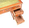 YEW WOOD DOUBLE PEDESTAL DESK at Ross's Online Art Auctions