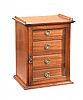 MINIATURE EDWARDIAN MAHOGANY COLLECTOR'S CHEST at Ross's Online Art Auctions