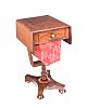 WILLIAM IV MAHOGANY SEWING TABLE at Ross's Online Art Auctions