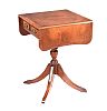 INLAID MAHOGANY DROP LEAF LAMP TABLE at Ross's Online Art Auctions