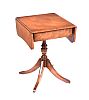 INLAID MAHOGANY DROP LEAF LAMP TABLE at Ross's Online Art Auctions