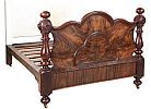 VICTORIAN MAHOGANY HALF TESTER BED at Ross's Online Art Auctions