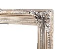 LARGE SILVER FRAMED END OF ROOM MIRROR at Ross's Online Art Auctions