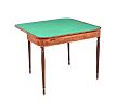 REGENCY INLAID MAHOGANY TURN OVER LEAF CARD TABLE at Ross's Online Art Auctions