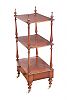 VICTORIAN MAHOGANY THREE TIER WHAT-NOT at Ross's Online Art Auctions