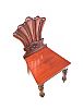 WILLIAM IV MAHOGANY HALL CHAIR at Ross's Online Art Auctions
