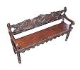FINE VICTORIAN CARVED OAK HALL BENCH at Ross's Online Art Auctions
