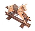 CARVED WOOD ROCKING HORSE at Ross's Online Art Auctions