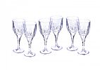 SET OF SIX GALWAY CRYSTAL WINE GLASSES at Ross's Online Art Auctions