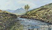 RIVER IN THE MOUNTAINS by E.O. Brown at Ross's Online Art Auctions
