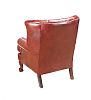 LEATHER WINGBACK ARMCHAIR at Ross's Online Art Auctions