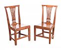 PAIR OF GEORGIAN COUNTRY HOUSE SIDE CHAIRS at Ross's Online Art Auctions