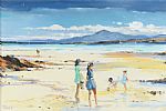 ON THE BEACH, DONEGAL by Frank Fitzsimons at Ross's Online Art Auctions