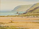 KINNAGOE STRAND, DONEGAL by Arthur H. Twells RUA at Ross's Online Art Auctions