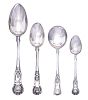 KING'S PATTERN SILVER CUTLERY at Ross's Online Art Auctions