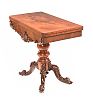 VICTORIAN MAHOGANY TURN OVER LEAF TEA TABLE at Ross's Online Art Auctions