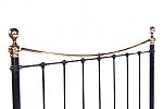 VICTORIAN STYLE BRASS & CAST IRON BED at Ross's Online Art Auctions