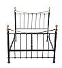 VICTORIAN STYLE BRASS & CAST IRON BED at Ross's Online Art Auctions