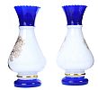 PAIR OF VICTORIAN GLASS VASES at Ross's Online Art Auctions