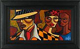 THE NEW MAN IN TOWN by Terry Bradley at Ross's Online Art Auctions