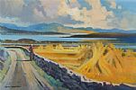 A GOOD HARVEST, INISHBOFIN ISLAND by John Skelton at Ross's Online Art Auctions
