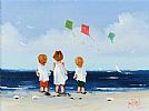 PALS WITH KITES by Michelle Carlin at Ross's Online Art Auctions
