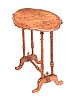 VICTORIAN WALNUT LAMP TABLE at Ross's Online Art Auctions