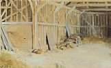 THE BARN INTERIOR by Mildred Anne Butler RWS at Ross's Online Art Auctions