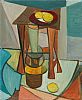 INTERIOR WITH FRUIT & TABLE by Arthur Armstrong RHA at Ross's Online Art Auctions