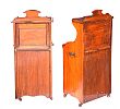 TWO LATE VICTORIAN MAHOGANY FALL FRONT COAL CABINETS at Ross's Online Art Auctions