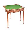 GEORGIAN MAHOGANY TURN OVER LEAF GAMES TABLE at Ross's Online Art Auctions