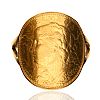 18CT GOLD COIN RING at Ross's Online Art Auctions