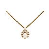 GOLD DIAMOND PENDANT & GOLD-TONE CHAIN at Ross's Online Art Auctions
