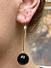 18CT GOLD ONYX & DIAMOND EARRINGS at Ross's Online Art Auctions
