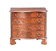 GEORGIAN MAHOGANY SERPENTINE FRONT CHEST OF DRAWERS at Ross's Online Art Auctions