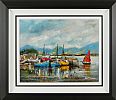 FISHING BOATS, ROUNDSTONE HARBOUR by Niall Campion at Ross's Online Art Auctions