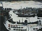 THE DOCKS by Laurence Stephen Lowry RA at Ross's Online Art Auctions