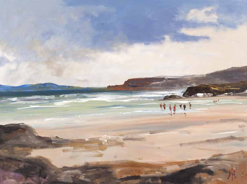 THUNDERY WEATHER, DONEGAL by Hugh McIlfatrick at Ross's Online Art Auctions