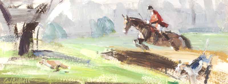 HUNTING SCENE by Con Campbell at Ross's Online Art Auctions