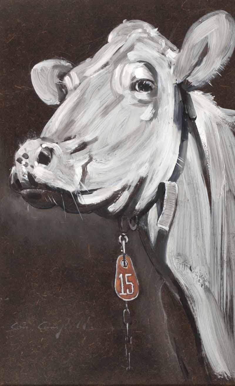 COW NUMBER 15 by Con Campbell at Ross's Online Art Auctions