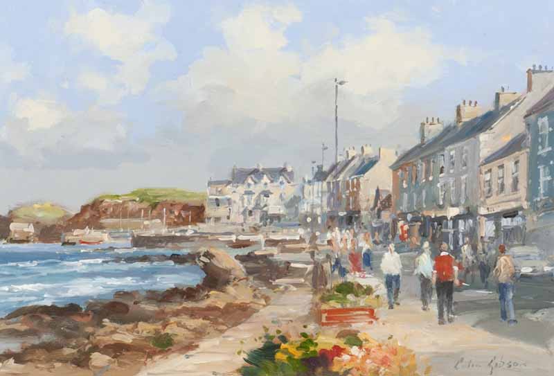 THE HARBOUR, PORTSTEWART by Colin Gibson at Ross's Online Art Auctions