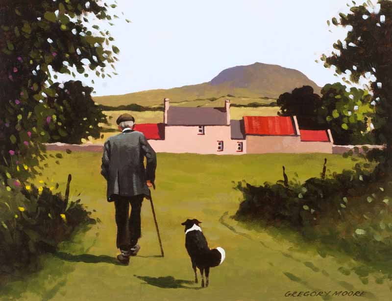 HEADING HOME, NEAR SLEMISH by Gregory Moore at Ross's Online Art Auctions