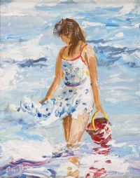 PADDLING by Lorna Millar at Ross's Online Art Auctions