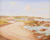HOUSES, PORTBALLINTRAE by Samuel McLarnon UWS at Ross's Online Art Auctions