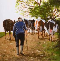 OUT TO GRASS by Gregory Moore at Ross's Online Art Auctions