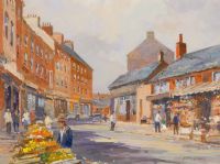 THE OLD PET SHOP, SMITHFIELD, BELFAST by Colin Gibson at Ross's Online Art Auctions
