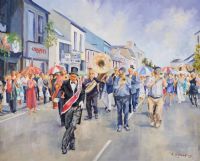 JAZZ BAND, HOLYWOOD by A.D. Johnston at Ross's Online Art Auctions